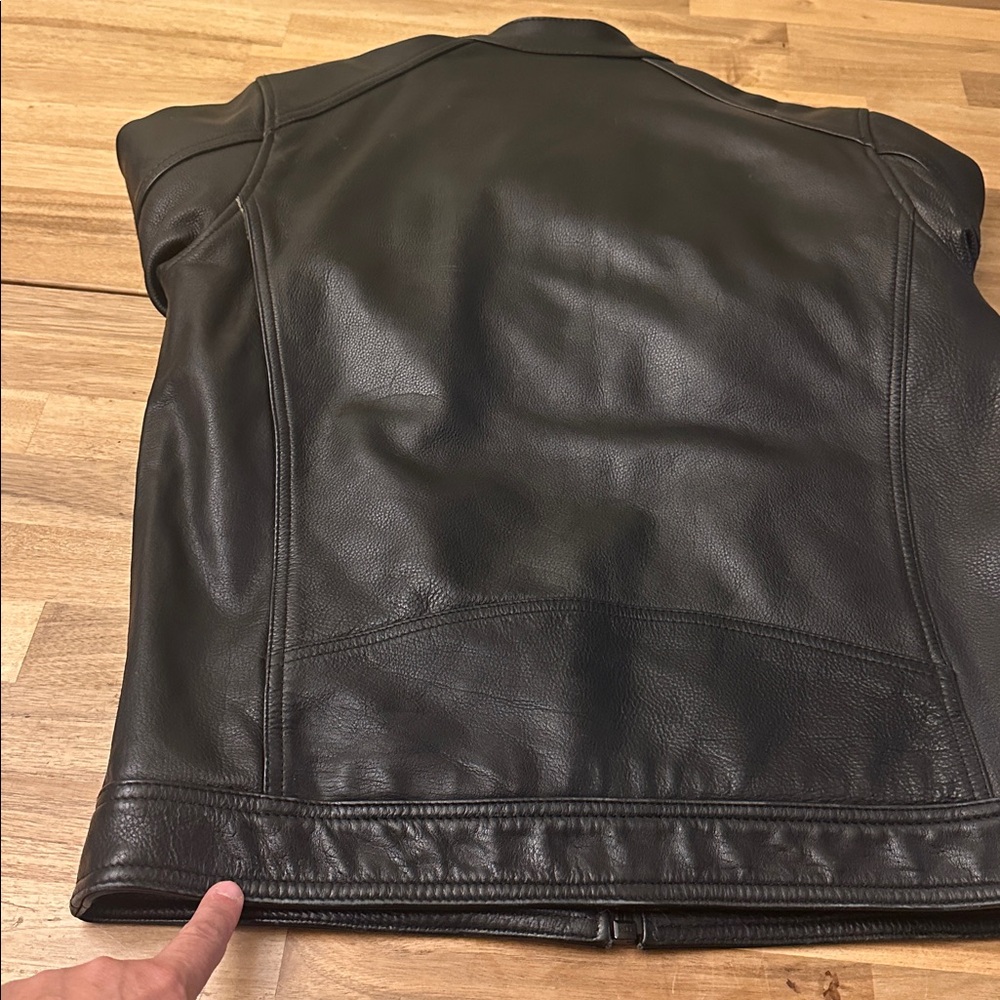 WILSONS LEATHER Lance leather moto jacket - Picture 12 of 13
